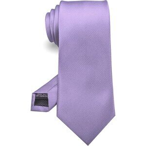 Men's Lavender Solid Colour Tie Formal Necktie Imported Silk Blend